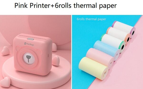 Mini Bliuetooth Wireless Thermal Printer Paper Sticker Label Printer