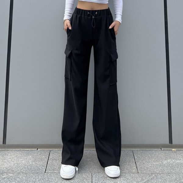 Cargo Pocket Trousers Loose Street Mop Trousers