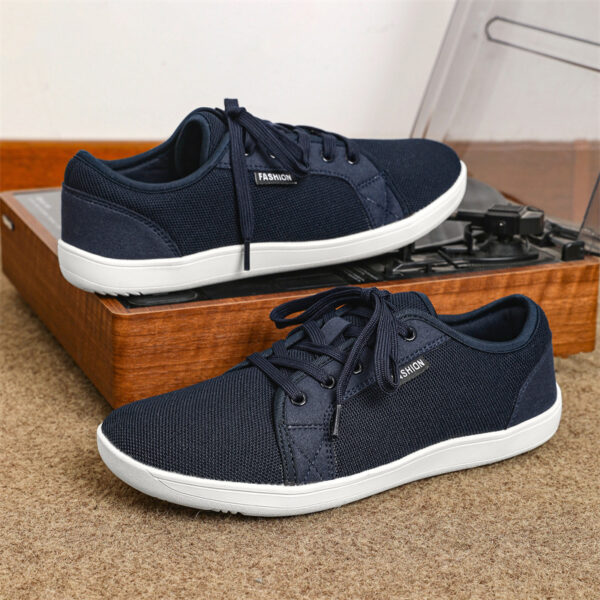 Leisure Sneaker Low-top Lace-up Outdoor Non-slip Wide Toe Shoes Men