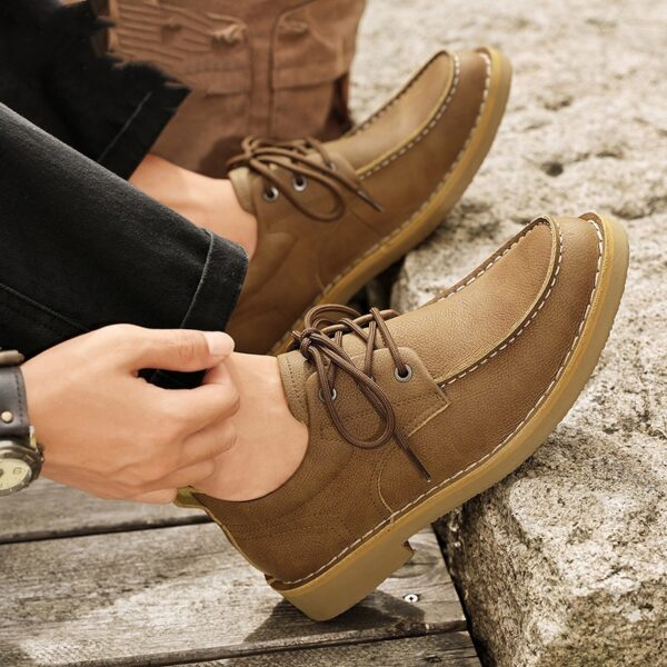 Autumn New Casual Leather Shoes Men's Casual Daily
