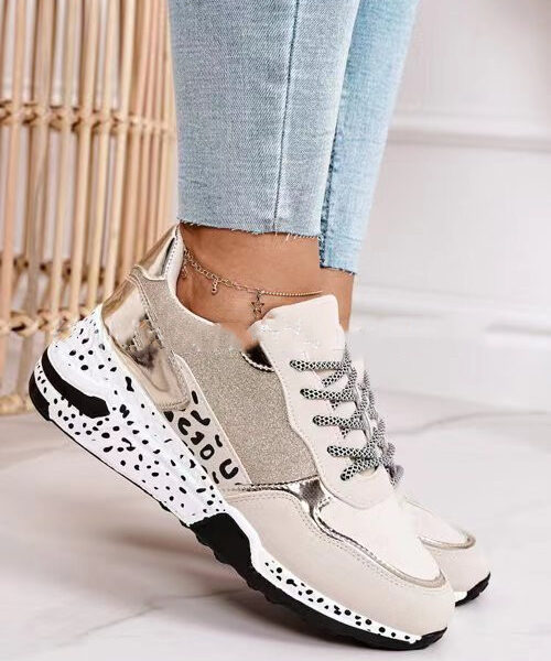 Women Sneakers Lace-Up Platform Sports Shoes