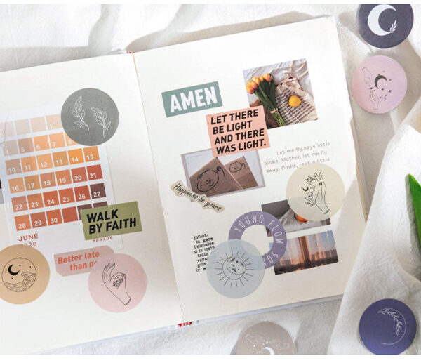 Mo Ink Cartridge Pack Stickers Galaxy Supplements Ins   Handbook Diary Decoration Universal Sealing Sticker