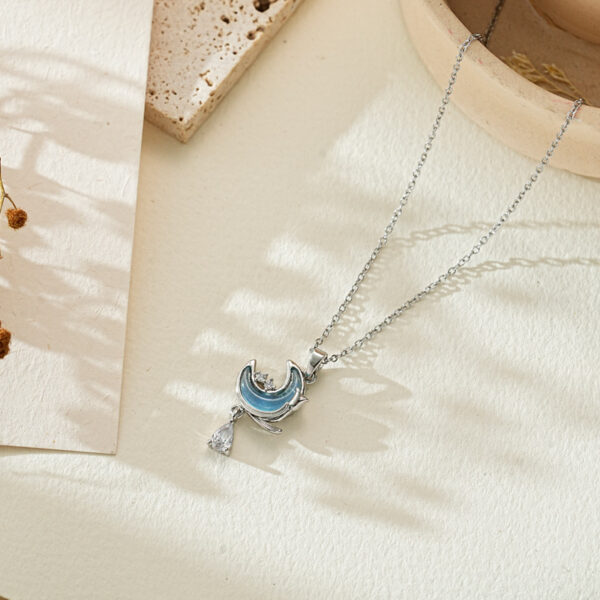 Aurora Micro Inlaid Copper Zircon Women's Necklace