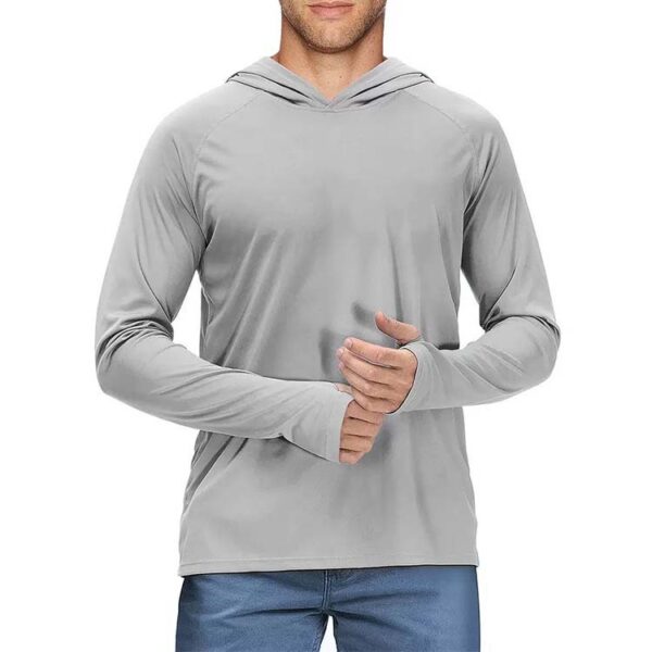 Long Sleeve Men's Loose Casual Hooded Workout Clothes Sweater