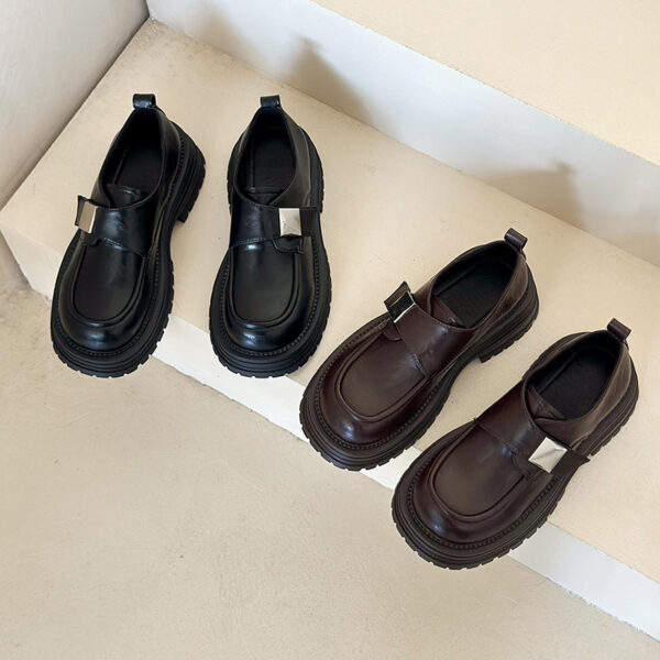Fashion Personality Retro Platform Loafers Women