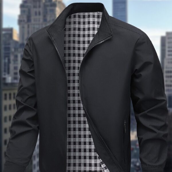 Casual Versatile Baseball Collar Jacket For Men