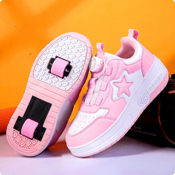 Rotating Buckle Boy Walking Shoes