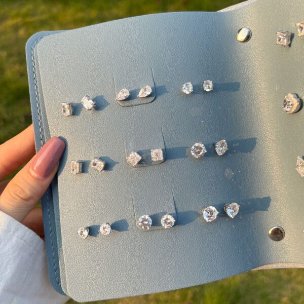 Zircon Inlaid Fashion Design Female Earrings