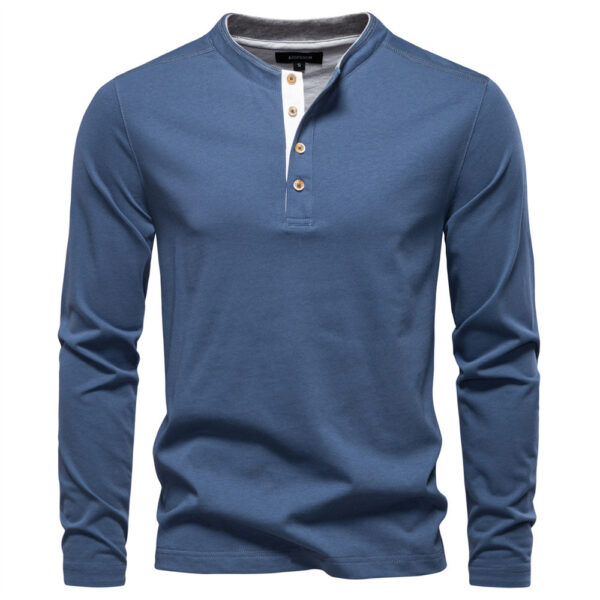 Men's Long Sleeve T-shirt Business Casual Bottoming Shirt