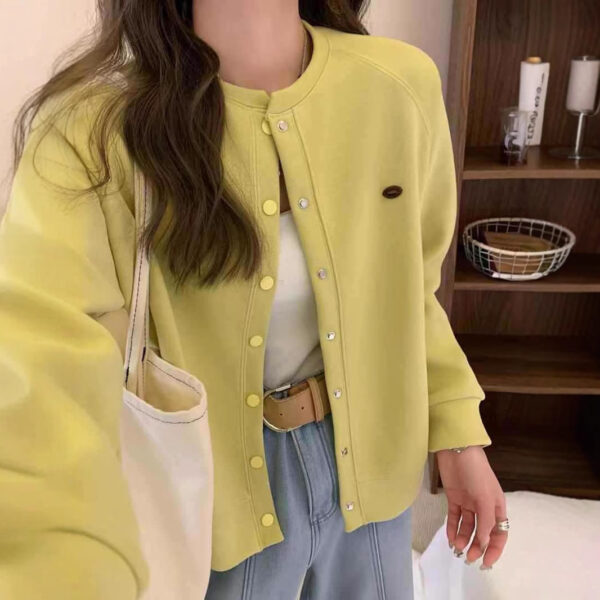 Simple Loose Small Baseball Jacket