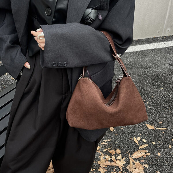 Women's Bag New Niche Suede Underarm Baguette