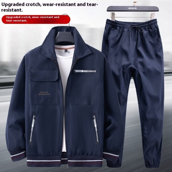 Thin Camouflage Cargo Pants Suit Men's Wear-resistant Dirt-resistant Lightweight