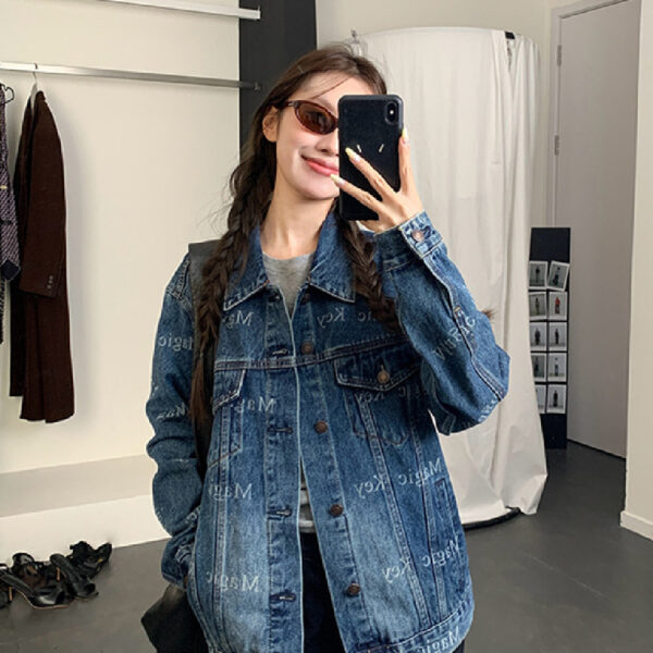 Retro Heavy Industry Cow Coat Women's Jacket