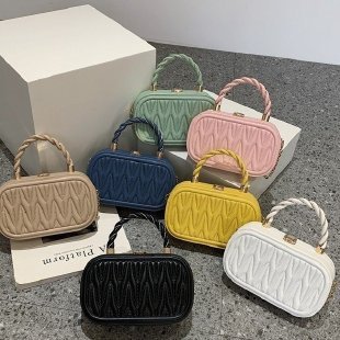 Shaping Small Square Portable Box Chain Shoulder Messenger Bag For Women