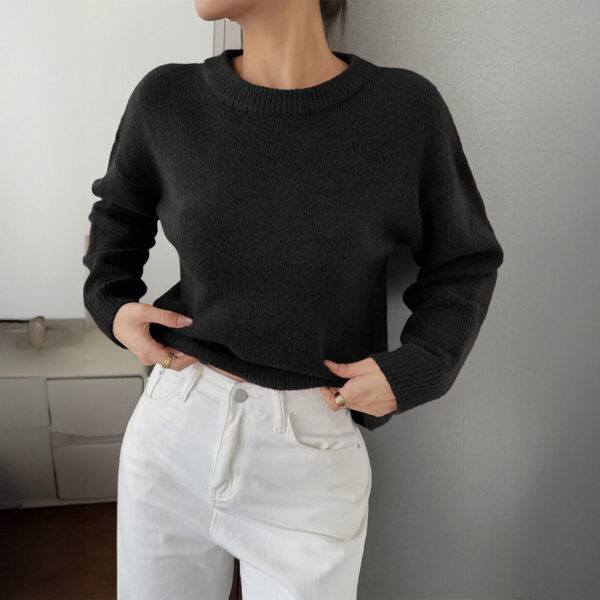 Vacation Solid Color Long Sleeve Wool Sweaters Women's Clothing