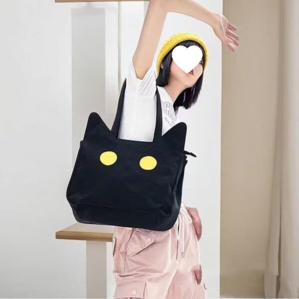 Sweet Cool Cat-shaped Nylon Tote Bag