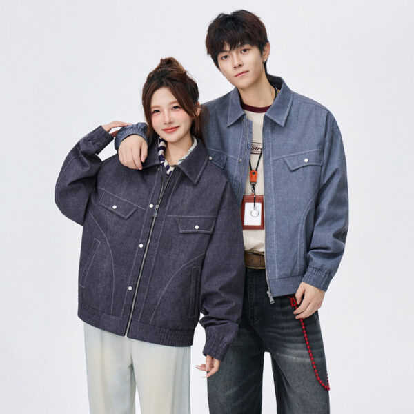 Lapel Anti-denim Personality New Print Plus Size Jacket For Men